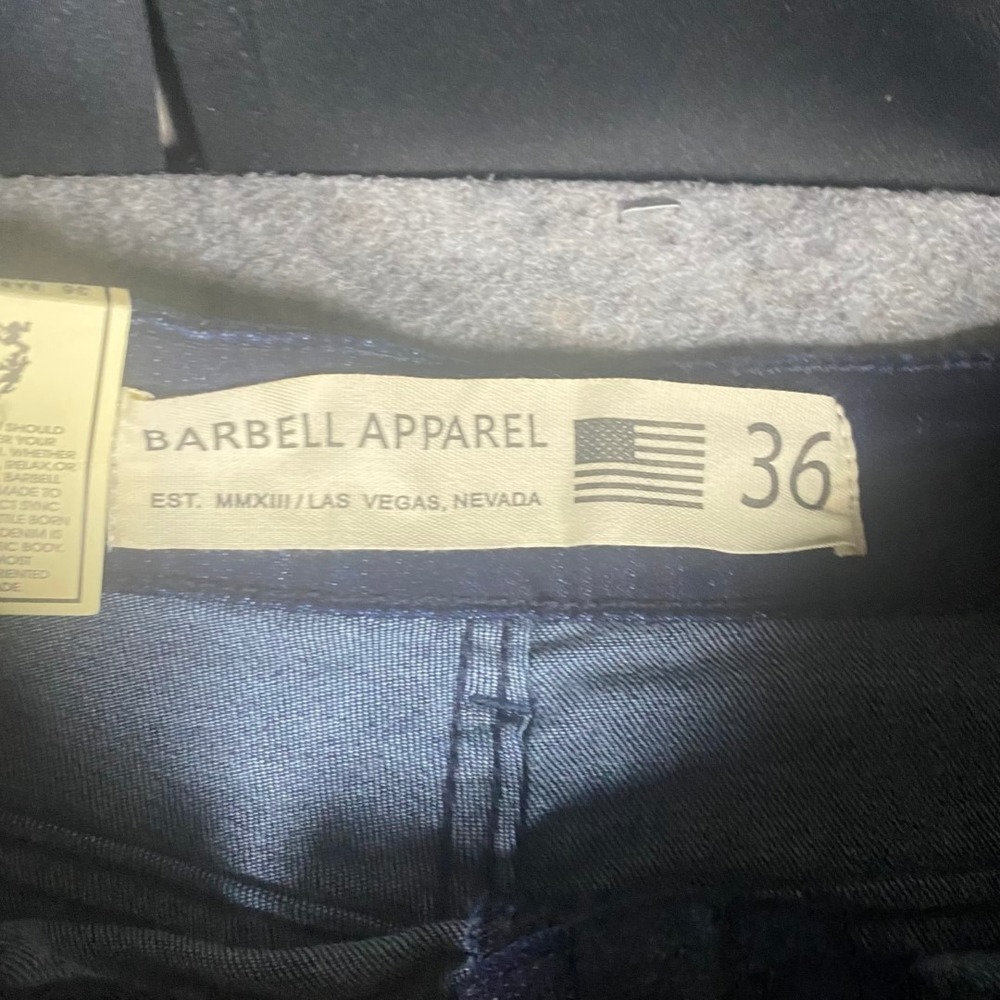 Barbell Apparel Performance Dark Denim Relaxed Athletic Fit Jeans Mens 36x34 NWT - Picture 6 of 8